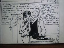 VINTAGE 1928 '' TILLIE THE TOILER ''..ORIGINAL COMIC ART.. picture