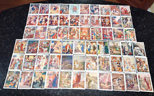 ANTIQUE  Bible Picture Cards, LOT Of 63 Vtg 1940's David C. Cook Sunday School picture