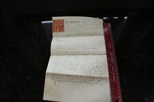Antique Handwritten Indenture Mortgage 1866 With 2 Hand Cancelled IRS Stamps picture