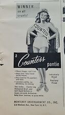 1948 Womens Countess Panty Pantie Underwear Bra Contest Vintage Fashion Ad picture