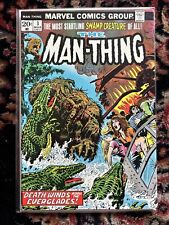 MAN-THING #3 (1974) FN/VF 1ST FOOL-KILLER Bronze Age Marvel With MVS picture