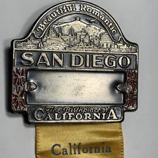 1938 San Diego California School Principal Convention Badge Ribbon Pinback picture
