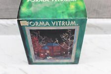 🎄Forma Vitrum Vitreville Fire Station with Box Bill Job Stained Glass 11403🎄 picture