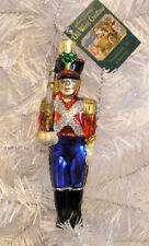 2001 - TOY SOLDIER - OLD WORLD CHRISTMAS -BLOWN GLASS ORNAMENT NEW W/TAG picture