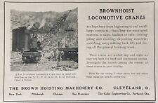 1913 AD(N12)~BROWN HOISTING MACHINERY CO. CLEVELAND. BROWNHOIST LOCOMOTIVE CRANE picture