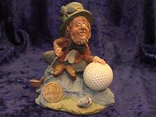 Leprechaun Golfing ~ Finnians ~ 1995~Authentic Blarney Stone ~ 5.25”x4.50”~VGC~ picture