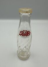 VINTAGE SALT/PEPPER SHAKER GLASS PEPSI COLA BOTTLES “An Advertising Novelty” picture