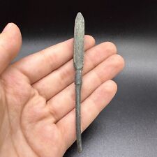 2,000 YR OLD ANCIENT ROMAN ARTIFACT BRONZE ARROW HEAD GREAT PATINA picture