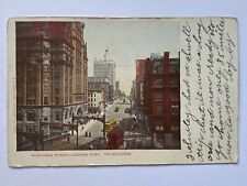 Antique Wisconsin Street Looking East Milwaukee Aerial View USA Postcard picture