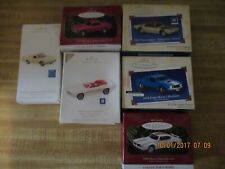 6 hallmark keepsake classic car ornaments 2 fords/2 oldsmobile/ 1 plymouth/1 pon picture
