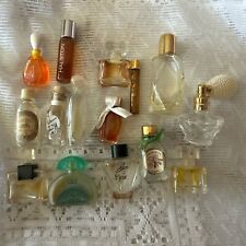 Craft Lot of 15 Mini Empty Vintage Antique Perfume Miniature Bottles picture