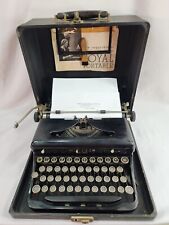 VTG 1930s ROYAL Touch Control Manual Typewriter 1936 A-135 (O) + CASE WORKS A+++ picture