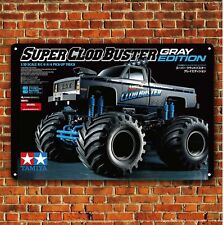 Metal Poster Vintage Rc Car Tin Sign Plaque Tamiya Super Clodbuster Boxart picture
