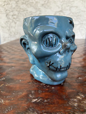 Disney Trader Sam’s Enchanted Tiki Bar Mug Shrunken Zombie Blue Head 1st Edition picture