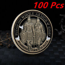 100Pc Put On The Whole Armor Of God Commemorative Challenge Collection Coin Gift picture
