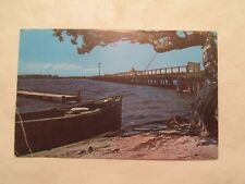 Florida Postcard Fishing from Bridge Venice FL picture