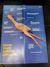 Vintage Bananas Magazine Fold Out Poster, 1978 Rubber chicken picture