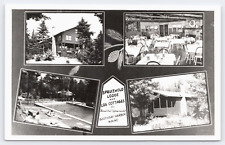 Postcard Boothbay Harbor ME Multi View Sprucewold Lodge and Cottages 1962 RPPC picture