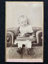 Eugene City Oregon OR Cute Child Fancy Back Stamp Antique CDV Photo picture