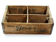Barq's Root Beer Wooden Crate Vintage Drink Barqs 