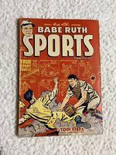 Babe Ruth Sports Comics #8 Golden Age Harvey Comics 1950, Yogi Berra Baseball picture