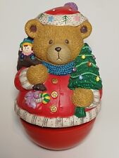 RUSS Berrie & Co. Christmas Musical Revolving Bear Christmas in Teddy Town picture