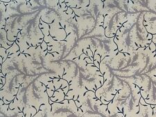 Schumacher Mid Scale Botanical Print Fabric- Sprig Afternoon Blue 3.60 yd 177832 picture