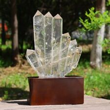 8.47LB Top Natural Clear Quartz Crystal Obelisk Reiki Crystal Wand Point picture