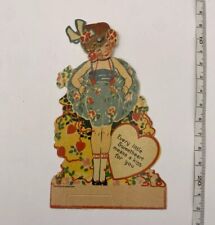 Antique German Valentine Card Mechanical vintage 1920s Standee picture