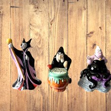 Rare Tokyo Disneyland Ceramic Incense Figurine Vintage Villain 3 Characters Used picture
