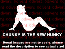 Dad Bod Chunky Is The New Hunky Trucker Man Car Decal Sticker Made in the US picture