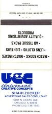 UCC, Universal Creative Concepts, Match Books, Lighters, Vintage Matchbook Cover picture