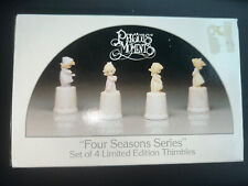Buy 2 Get 1 Free Precious Moments-“Four Seasons”Porcelain Thimbles With Box New picture