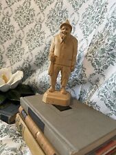 Vintage Canadian Wooden Fisherman Statue With Stamp picture