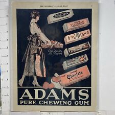 Adams Pure Chewing Gum 1921 Advertisement - COLES PHILLIPS Chiclets Pepsi Gum picture