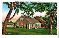 An Old Cape Cod Cottage Waquoit Massachusetts MA WB Postcard UNP VTG Unused picture