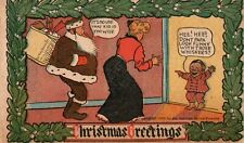 Vtg Santa Dad Christmas Comic Postcard 1906 Undivided Hearst Sunday American picture