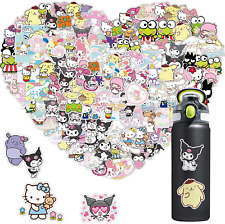 100 PCS My Melody and Kuromi Stickers Hello Kitty  Stickers Pompompurin Keroppi  picture
