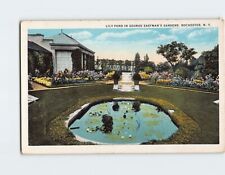 Postcard Lily Pond In George Eastmans Gardens Rochester New York USA picture