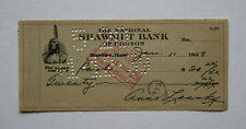 ANNE LANSKY WIFE OF MEYER LANSKY MAFIA'S ACCOUNTANT SIGNED BANK CHEQUE 1939 MINT picture