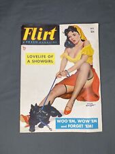 FLIRT October 1951 Pin-Up Magazine PETER DRIBEN Cover Girl Art Vol 4 No 5 picture