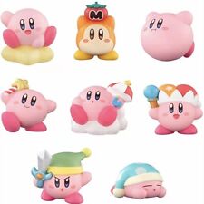 Kirby  Set of 8 Different PVC Cake Toppers Mini Figures about 2.5  inches tall. picture