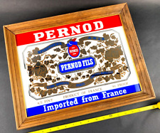 Vintage Pernod Fils Mirror Picture 16 1/2