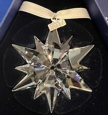 Beautiful Swarovski Crystal STAR / SNOWFLAKE  2017 Annual Holiday Ornament BOXED picture