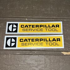 2 Vintage CAT Caterpillar Service Tool Sticker Decal NOS Block C Logo picture