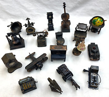 Lot of 18 Vintage Die Cast Metal Pencil Sharpeners Miniature Assorted Figures picture