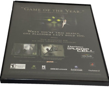 Tom Clancy's Splinter Cell Original Xbox 2003 Vintage Print Ad/Official Framed picture
