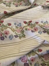 Scalamandre Vintage Strawberry Stripe Silk Lisere Fabric 3 Yards 34 Inch picture