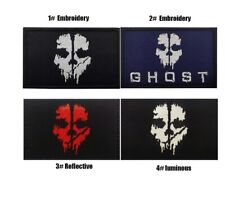 4Pcs Call of Duty Ghost Gaming Shooters Military Embroidered Hook Loop Patch picture