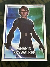 2008 Topps Merlin FOIL Sticker Star Wars The Clone Wars ANAKIN SKYWALKER #127 picture